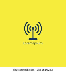 Creative Modern Communication Antenna Logo