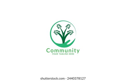 Creative modern Community Icon Logo Elements.
