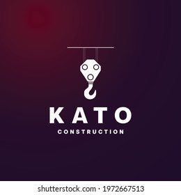 creative modern construction kato logo design