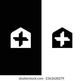 Logo Creativo Moderno De Construcción. Logo negro sobre fondo blanco. Usable para logotipos de empresas. Elemento de plantilla de diseño de logotipo de vectores planos
