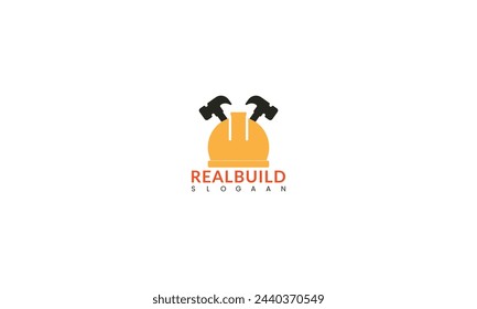 Vector moderno creativo del logotipo de la construcción