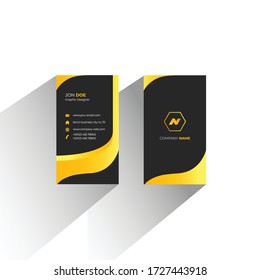 Creative modern corporate business card vector template. 