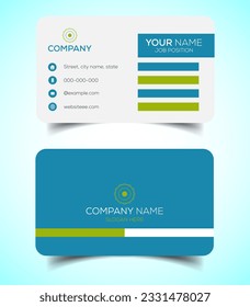 Creative and modern corporate business card template