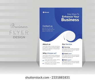 Creative modern corporate business flyer template design,Brochure design, Cover design, Poster, Marketing agency flyer design.
