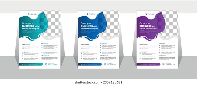 Creative Modern Corporate Business Flyer Template, Abstract creative corporate and business flyer.