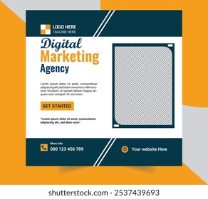 Creative modern corporate business flyer template design and social media banner  