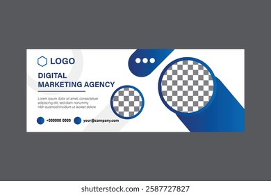 Creative and modern corporate business marketing social media facebook cover  header  banner  and post template design