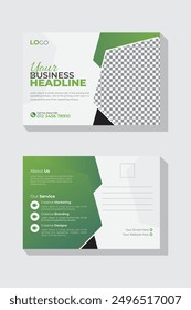Creative modern corporate business postcard design template, business postcard template, professional postcard design for your business. Marketing postcard template
