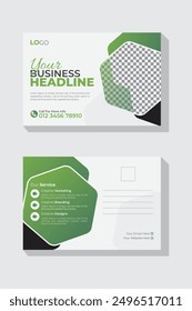Creative modern corporate business postcard design template, business postcard template, professional postcard design for your business. Marketing postcard template
