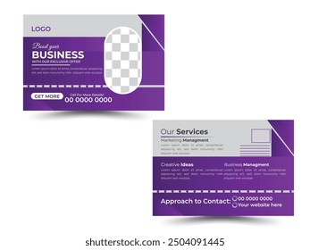 Creative modern corporate business postcard design template.postcard design, marketing
postcard design,business postcard design.