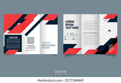 Creative and Modern Corporate Business Trifold Print Ready Brochure Template With Professional Abstract