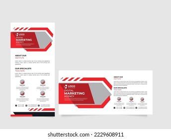 Creative Modern Corporate DL Flyer Design and landscape DL flyer