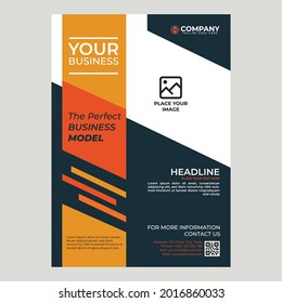 Plantilla de folleto empresarial moderna y creativa