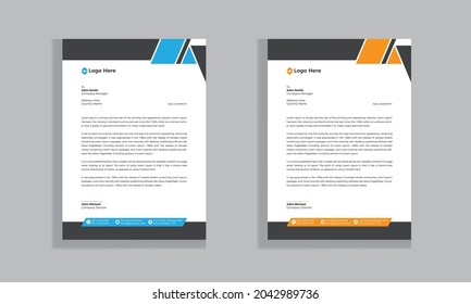 Creative Modern Corporate Letterhead Template Design