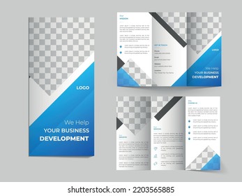 creative modern corporate multipurpose trifold brochure template design
