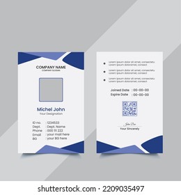 Creative Modern Corporate Office School Id Card Template