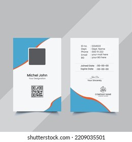 Creative Modern Corporate Office School Id Card Template