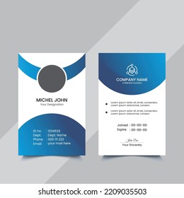 Creative Modern Corporate Office School Id Card Template