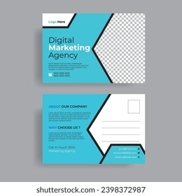 Kreatives, modernes Corporate-Post-Card-Design 
