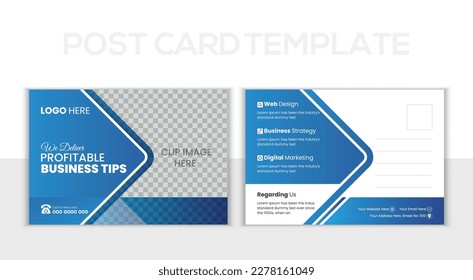 Creative, Modern corporate postcard design. Business Postcard , Event Card, Direct Mail EDDM, Invitation Design Template.