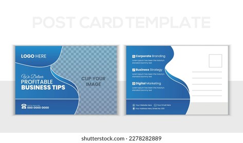Creative, Modern corporate postcard design. Business Postcard , Event Card, Direct Mail EDDM, Invitation Design Template.