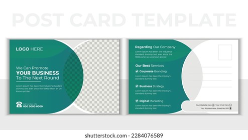 Creative, Modern corporate postcard design. Business Postcard , Event Card, Direct Mail EDDM, Invitation Design Template.