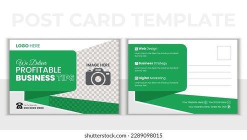 Creative, Modern corporate postcard design. Business Postcard , Event Card, Direct Mail EDDM, Invitation Design Template.