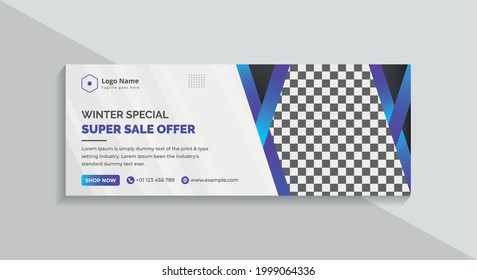 Creative Modern Corporate Voilet Social Media Banner or Cover Photo Design	