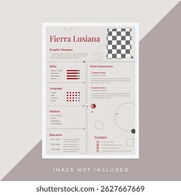 Plantilla de diseño de CV moderno creativo