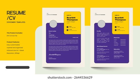 Creative Modern CV Resume design Templates