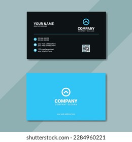 Creative modern dark black clean business card layout design. business card template, visiting card
