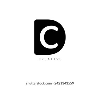 Creative Modern DC Latter Logo Template vector Abstract Monogram Symbol victor illustration.