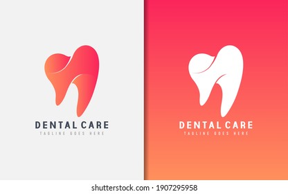 Creative Modern Dental Care Logo Design. Usable For Business, Community, Foundation, Medical, Services Company. Vector Logo Design Illustration.