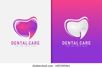 Creative Modern Dental Care Logo Design. Usable For Business, Community, Foundation, Medical, Services Company. Vector Logo Design Illustration.