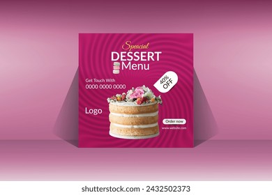 CREATIVE AND MODERN DESERT SOCIAL MEDIA POST DESIGN TEMPLATE