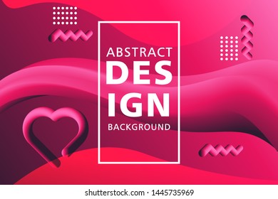 Creative modern design 3d flow shape. Liquid wave backgrounds for Poster, presentation and web Banner