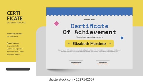 Modelo de Certificado do Creative Modern Design