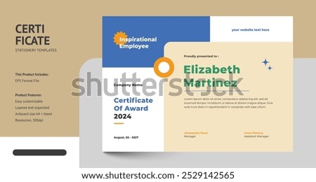 Creative Modern Design Certificate Template