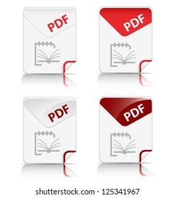 		Creative and modern design "PDF" file type icon