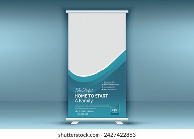 CREATIVE MODERN DESIGN REAL ESTATE ROLL UP BANNER TEMPLATE