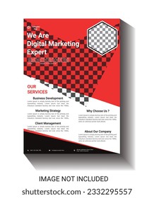 creative and modern digital marketing flayer design template
