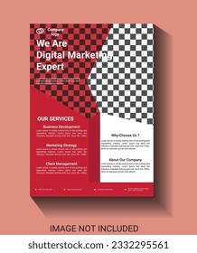 plantilla de diseño de capas de marketing digital creativa y moderna
