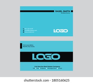 Creative and Modern Double-Sided Business card design template set, vector illustration