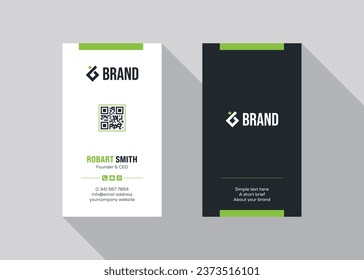 Kreative moderne, zweiseitige Vorlage für Visitenkarten. Flachdesign-Vektorgrafik-Briefbogendesign