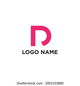 Creative modern DR logo design template