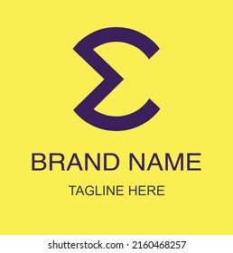Creative Modern E Letter Logo Design Stock Vector (Royalty Free ...