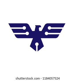  creative and modern eagle bird logo vector