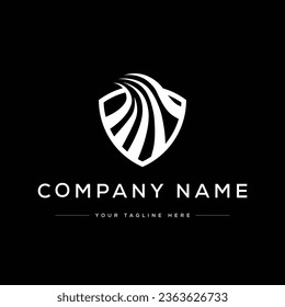 Creative Modern Eagle Logo. White Logo on Black Background. Usable for Business Logos. Flat Vector Logo Design Template Element