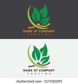 Creative and modern eco logo for company, Natural logo for brand identity, Organic logo ideas