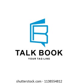 Creative modern Education logo design illustration using book and B sign icon template